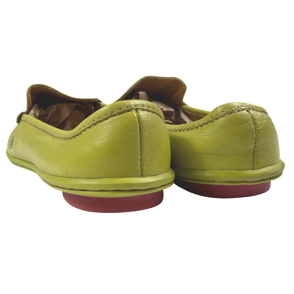 Børn Carrera Womens Lime Green Leather Ladybug Sole Driving Shoe Size 9 40.5 - Picture 5 of 7